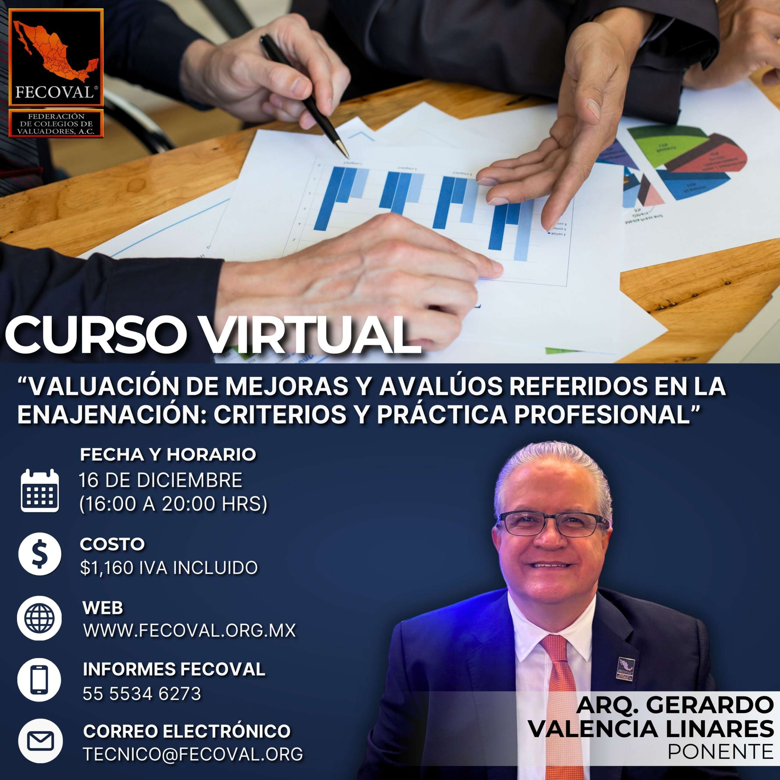 Curso Virtual: “Valuación de Mejoras y Avalúos Referidos en la Enajenación: Criterios y Práctica Profesional”