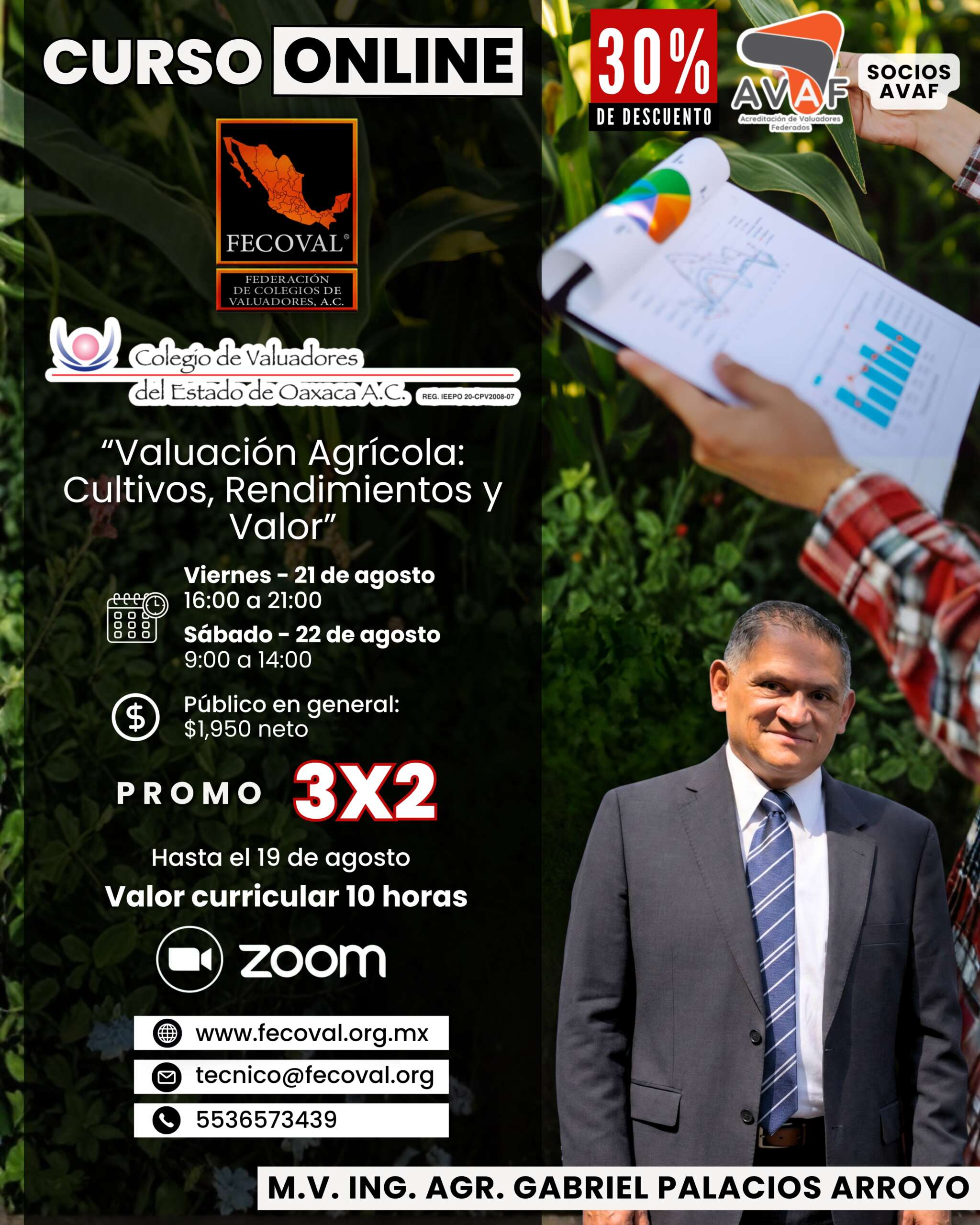 Curso Virtual: “Valuación Agrícola: Cultivos, Rendimientos y Valor”