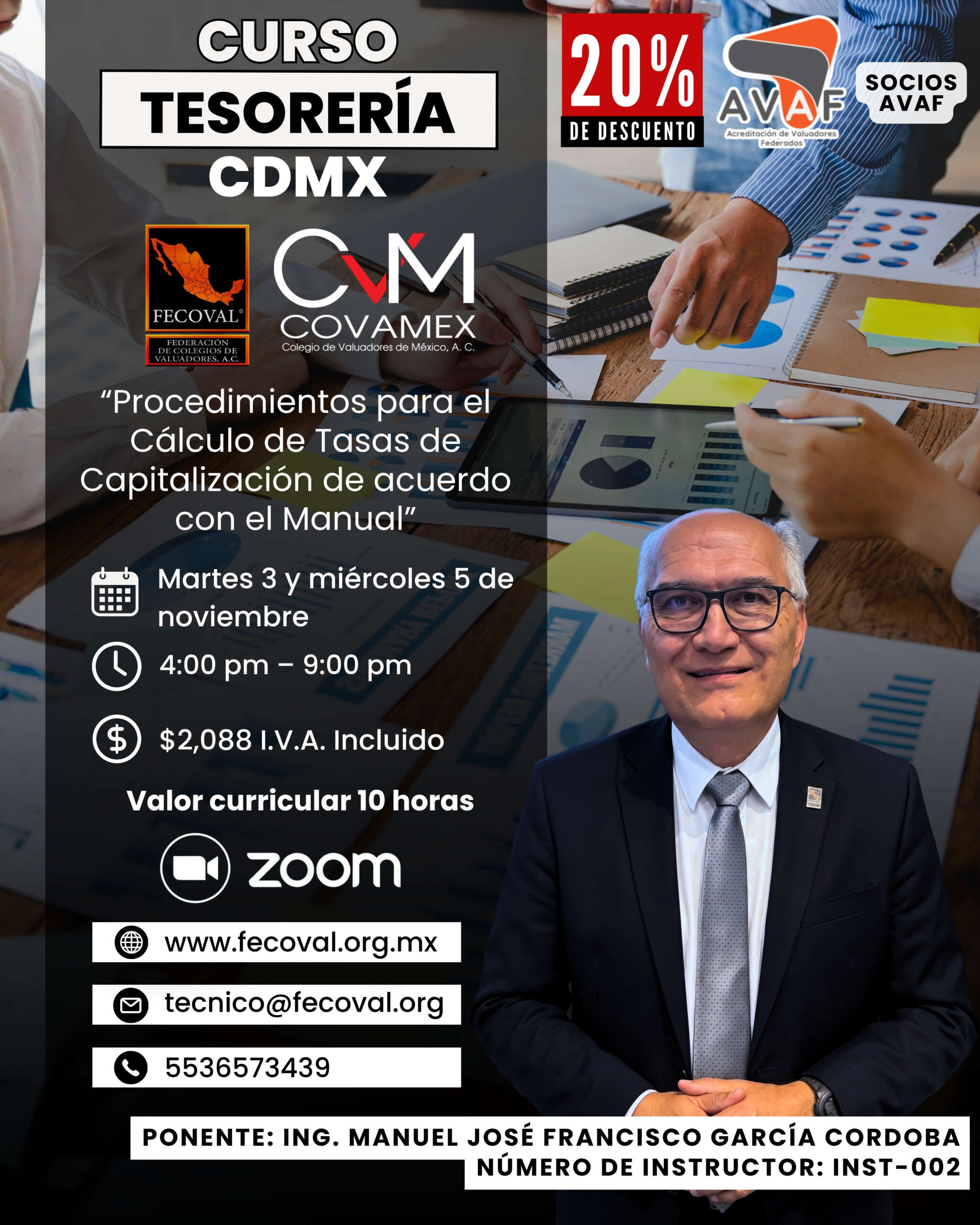 Curso de Tesorería CDMX: “Procedimientos para el Cálculo de Tasas de Capitalización de acuerdo con el Manual"